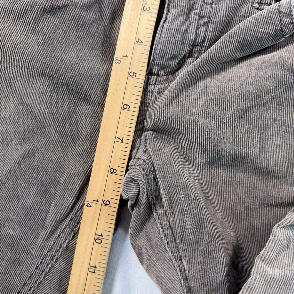 Free People Gray Corduroy Skinny Pants Womens W29 30x30.5 Low Rise Slim Fit